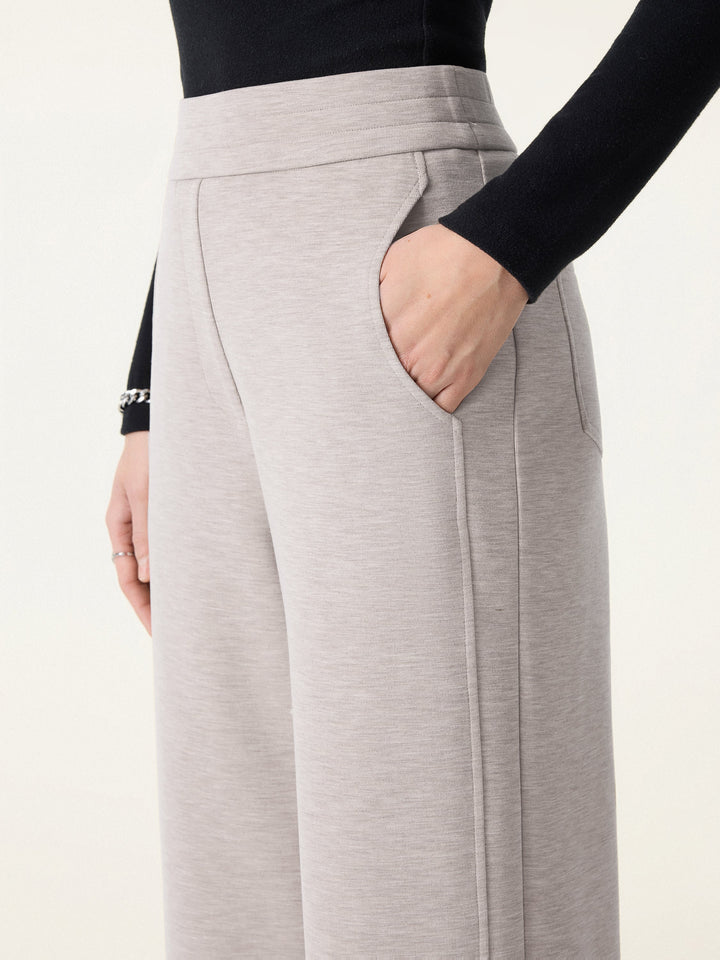 Cozy Warm Mid Rise Straight Leg Pants with Pockets