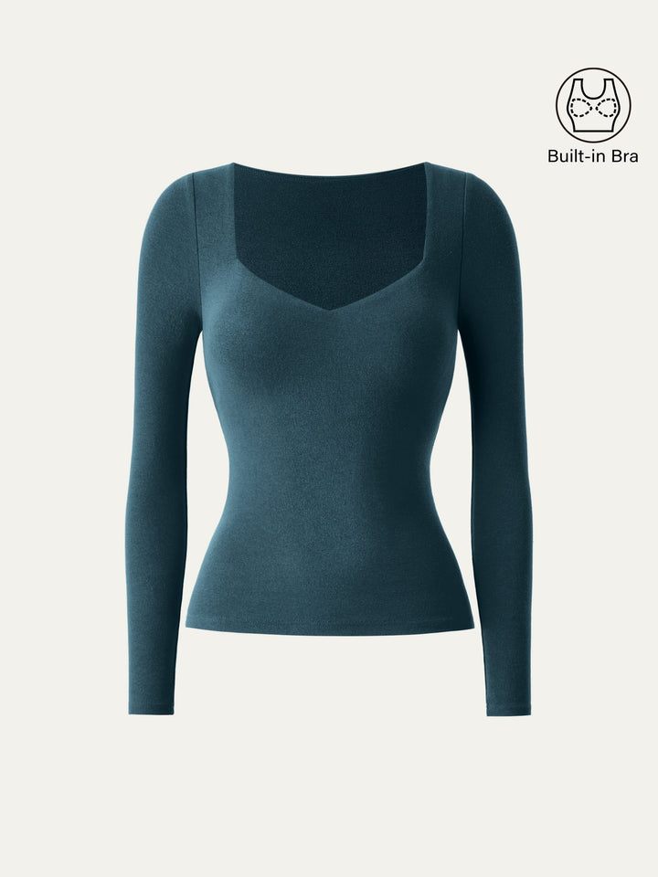 Sweetheart Neck Slim Brami Top Forest Night XS