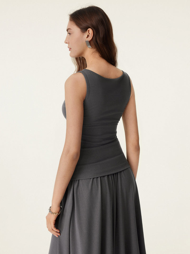 2Pcs Set Soft Boatneck New Airy Brami Tank