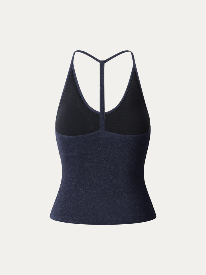 Soft Linen Luxe V-neck T-back Airy Brami Tank