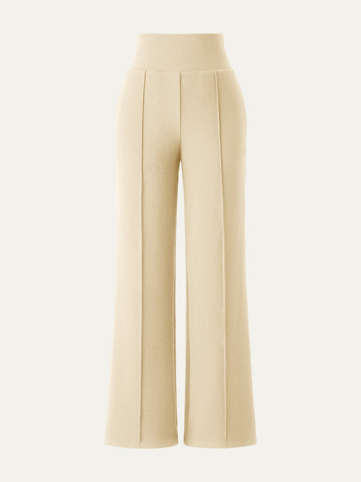 Tummy Warmer Pin-Tuck Pant Pine S