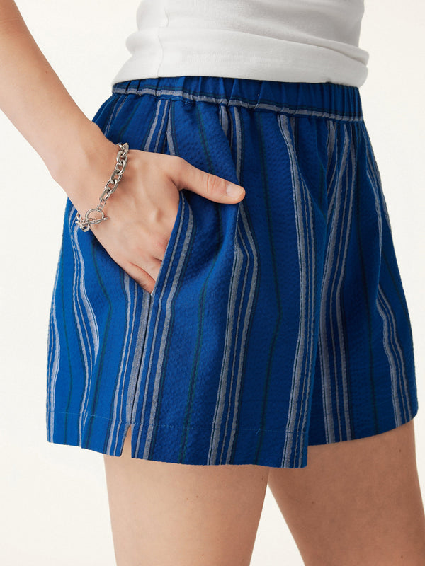 Summer Classic Striped Relaxed Shorts with Pockets