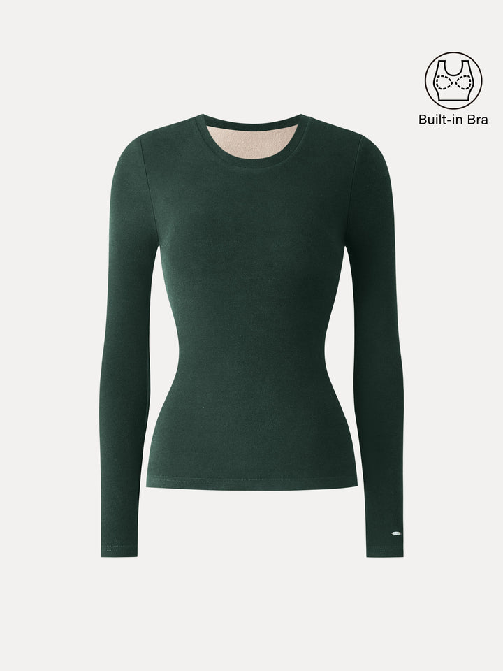 MaxWarm Crewneck Long Sleeve Brami Green Night XS