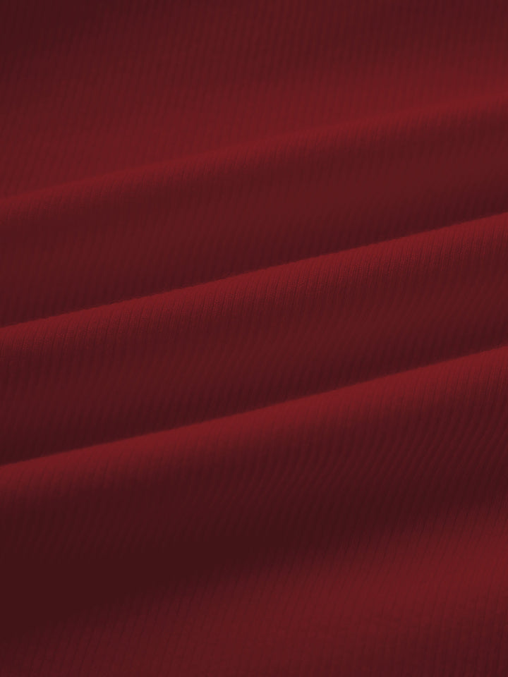 2Pcs Set Elastic Open Back Brami Tank & Flowy Side Ruched A-line Midi Skirt