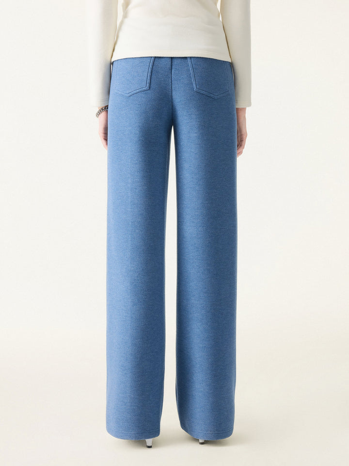 Essential FuzzLuxe Mid Rise Straight Leg Pull-on Pants