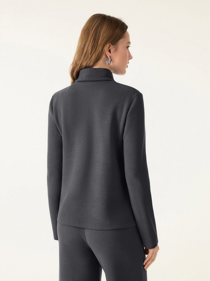 FuzzLuxe Turtleneck Long Sleeve Top