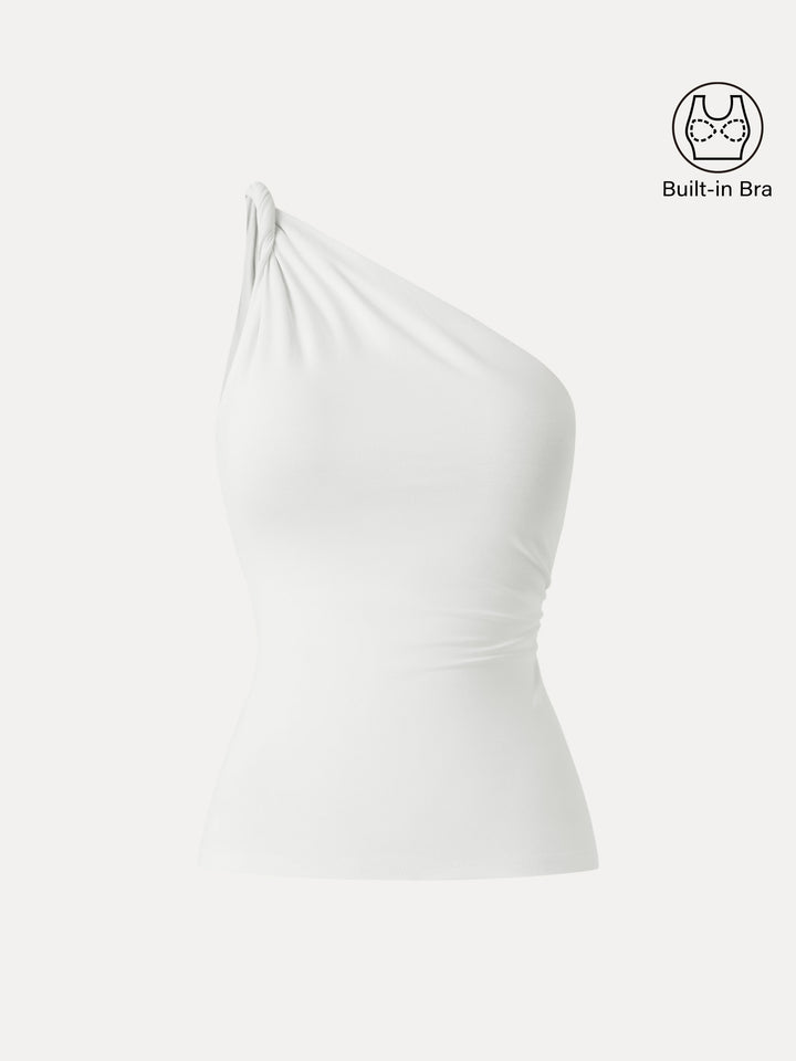One Shoulder Twisted Brami Tank