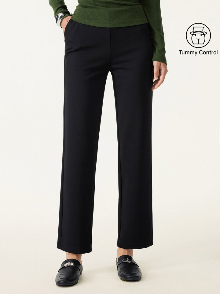 Tummy-Control Slim Ponte The Everyday Pant Regular Black