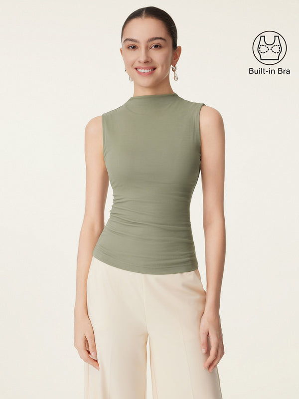 Mockneck New Airy Brami Tank Tate Olive XS