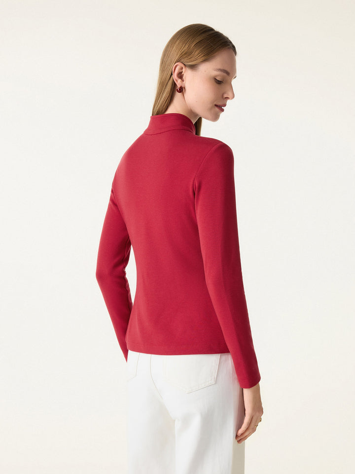 Mandarin Collar Long Sleeve Brami with Frog Buttons