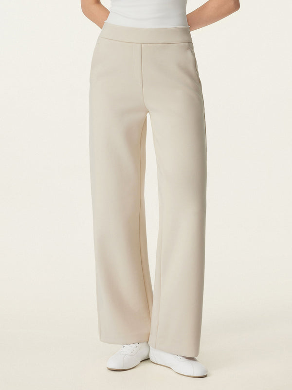 OGLmove Textured Mid Rise Pull-on Straight Pant with Pockets Regular Limestone