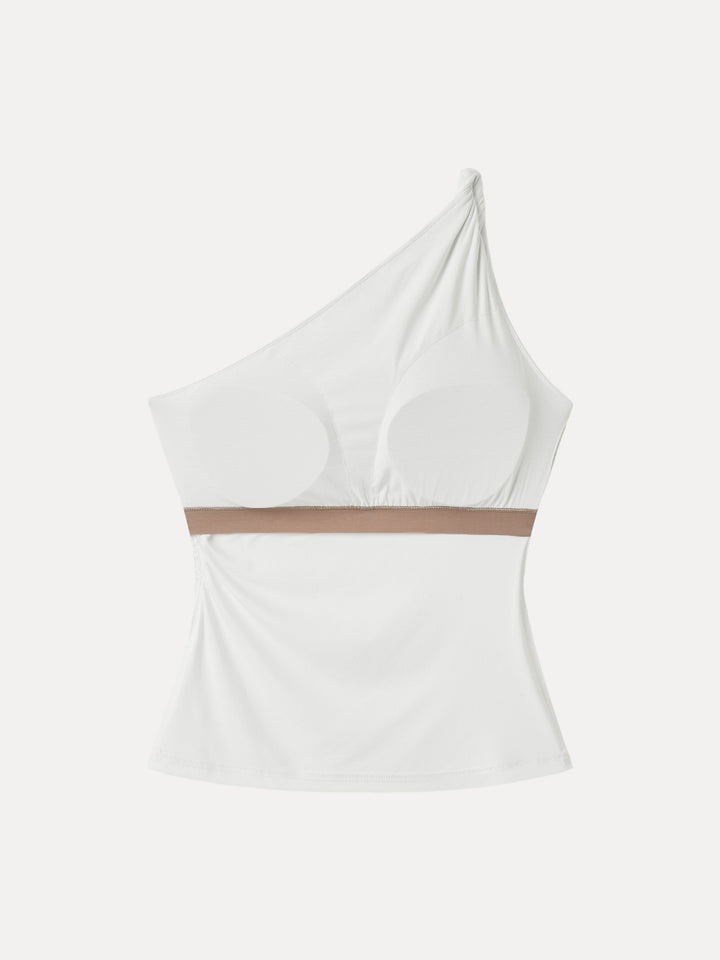One Shoulder Twisted Brami Tank