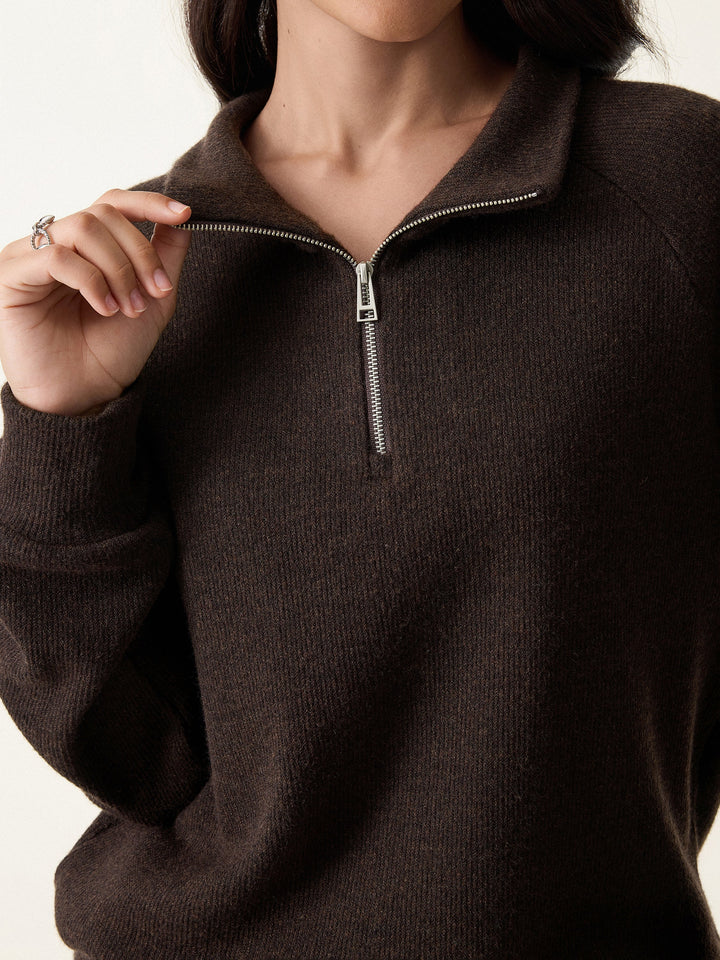 Cozy 1/4 Zip Mockneck Pullover
