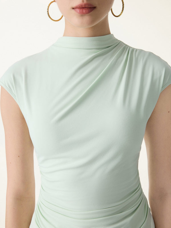 2Pcs Set SkinKiss Mockneck Cropped Brami & A-Line Mini Skort