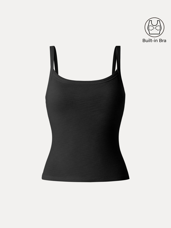 Everyday Cotton Low Back New Airy Brami Tank Black XS
