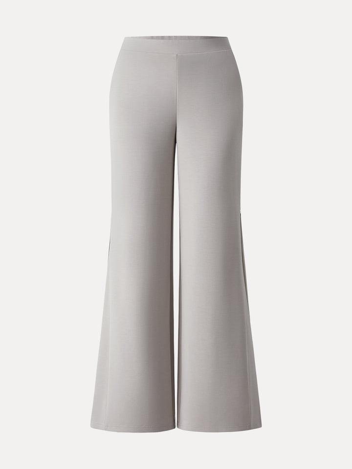 Sandwashed Spacer Mid Rise Versatile Legs Pull-on Pants with Pockets