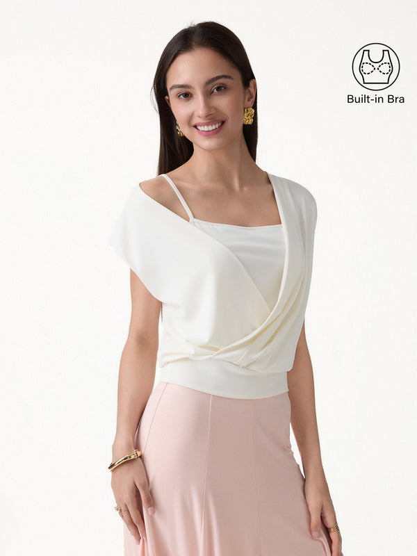 OGLmove Sandwashed Modal 2-in-1 Wrap Bra Tank