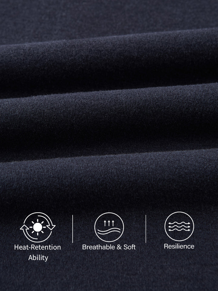 Cozy Warm Mid Rise Barrel Leg Pull-on Pants with Pockets