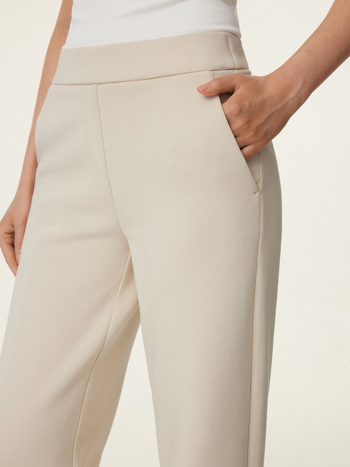 2Pcs Set V-neck Brami & Mid Rise Pull-on Straight Leg Pant