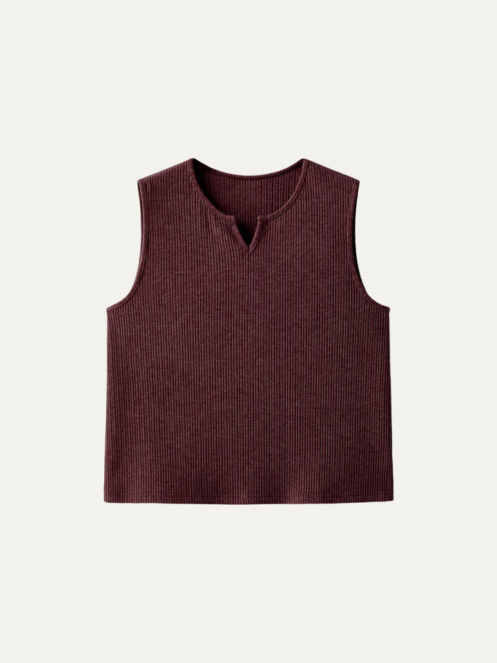 Sleeveless A-Line Hem Tank Top