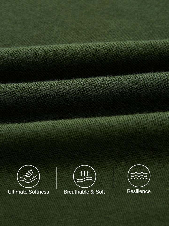 Light Warm Crewneck Tucked Top