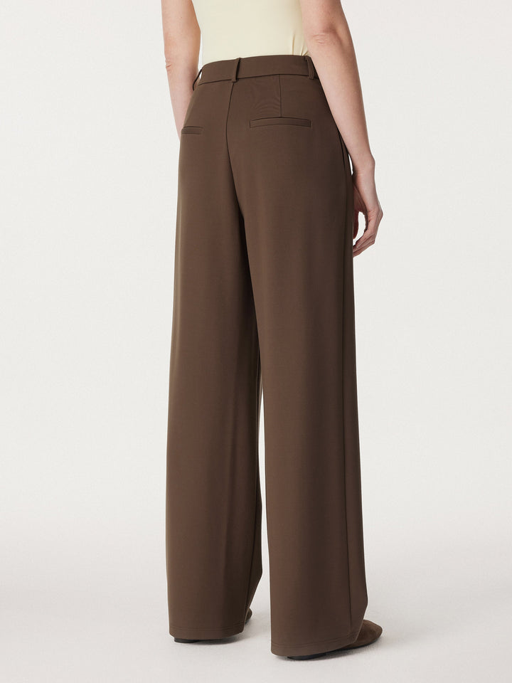 2Pcs Set Waistcoat with Pockets & Wide Leg Pant with Pockets