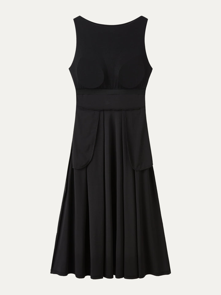 Ogl Success Boatneck Midi Ponte Dress with Pockets – OGLmovede