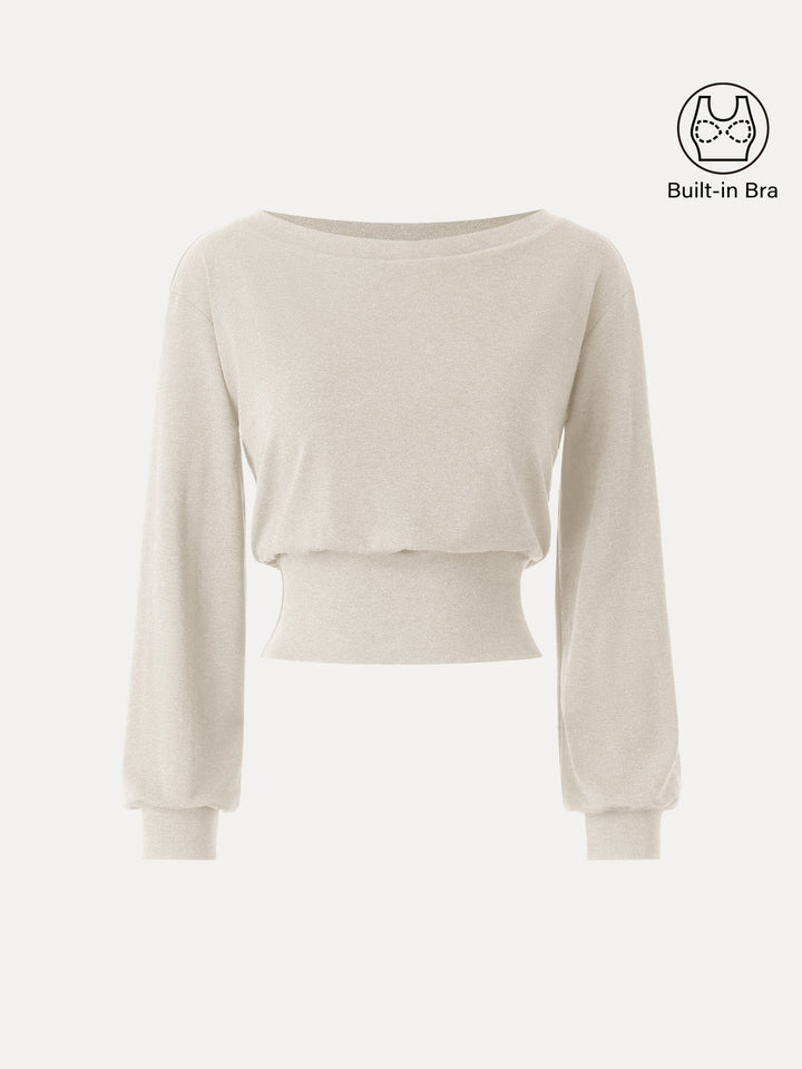 Non-Itchy Wool Blend Boatneck Brami Sweet Ivory XS