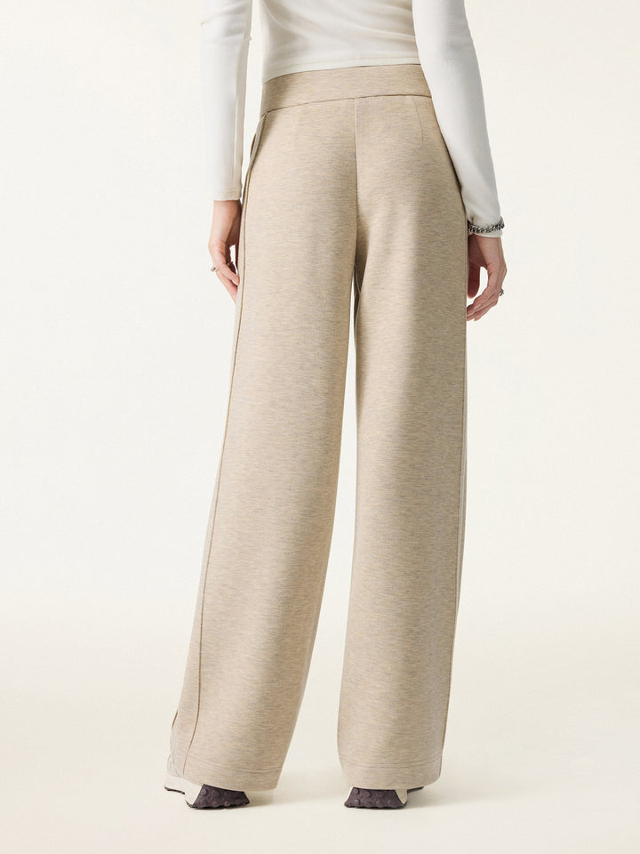 Cozy Warm High Rise Straight Leg Pull-On Pants