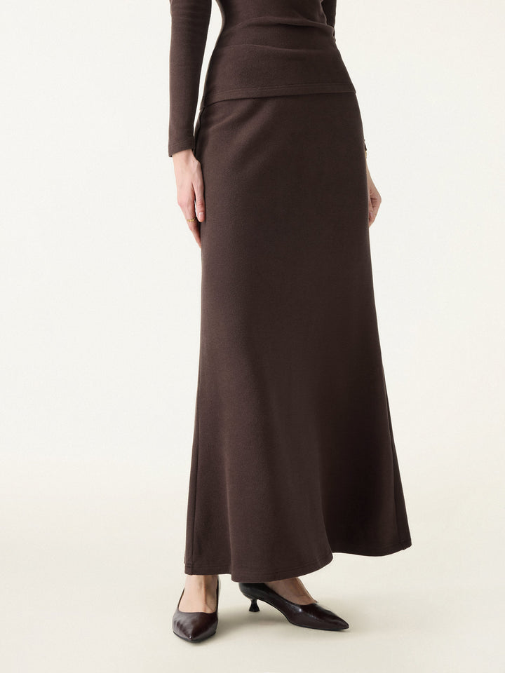MaxWarm Tummy-Control Flared Maxi Skirt