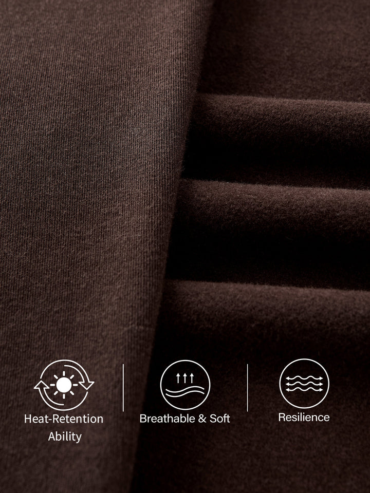 Tummy Warmer Folding Waistband Flared Pants with Pockets