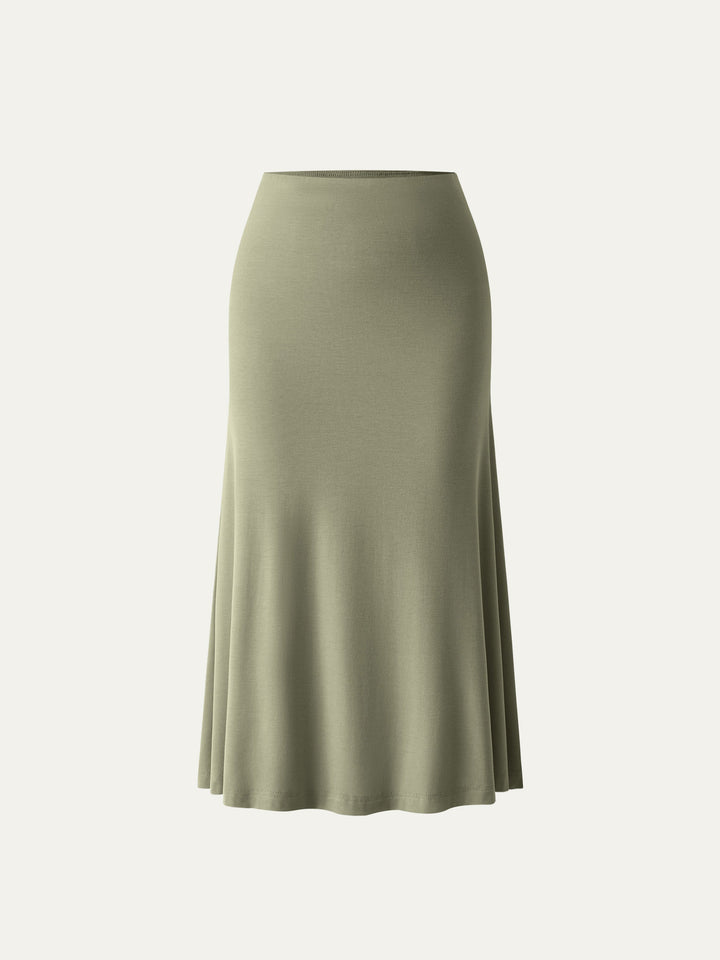 Breezy Pull-on Mermaid Midi Skirt