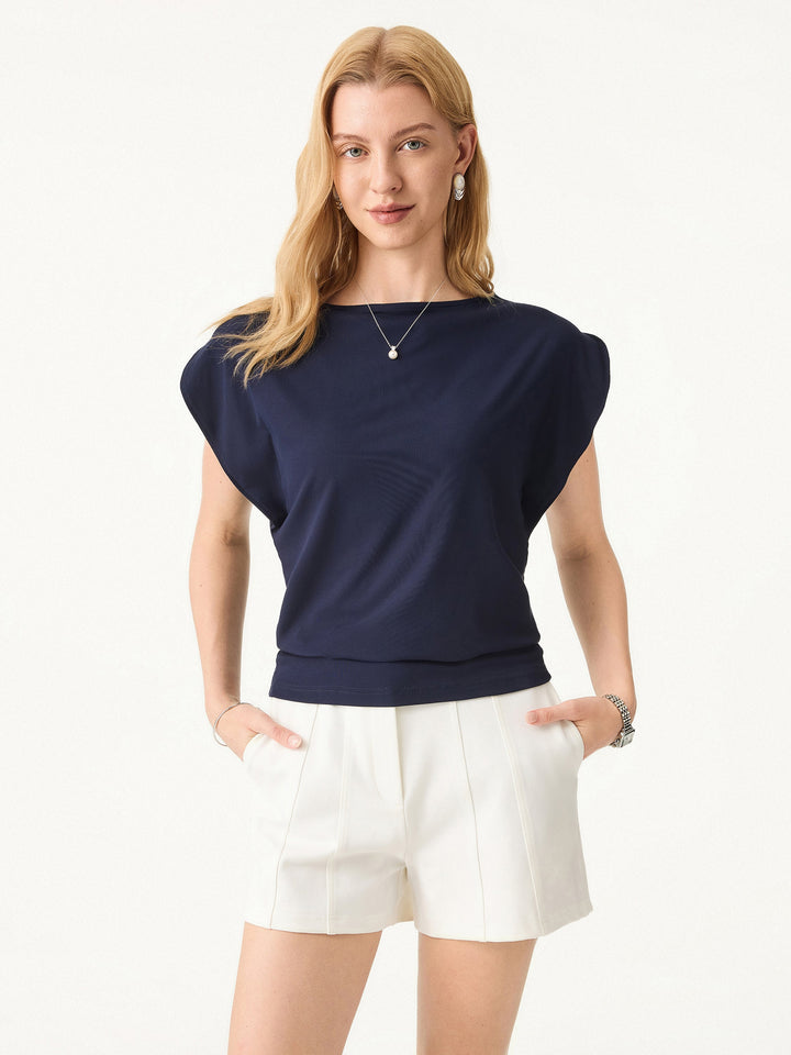 Ultrasoft Boatneck Wide Shoulder Tee