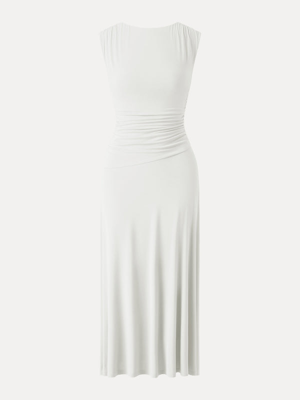 Breezy Cooling Side Ruched Maxi Dress
