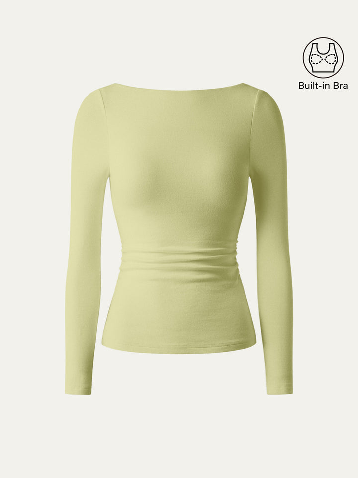 Open-Back Brami Top Raw Bamboo XS