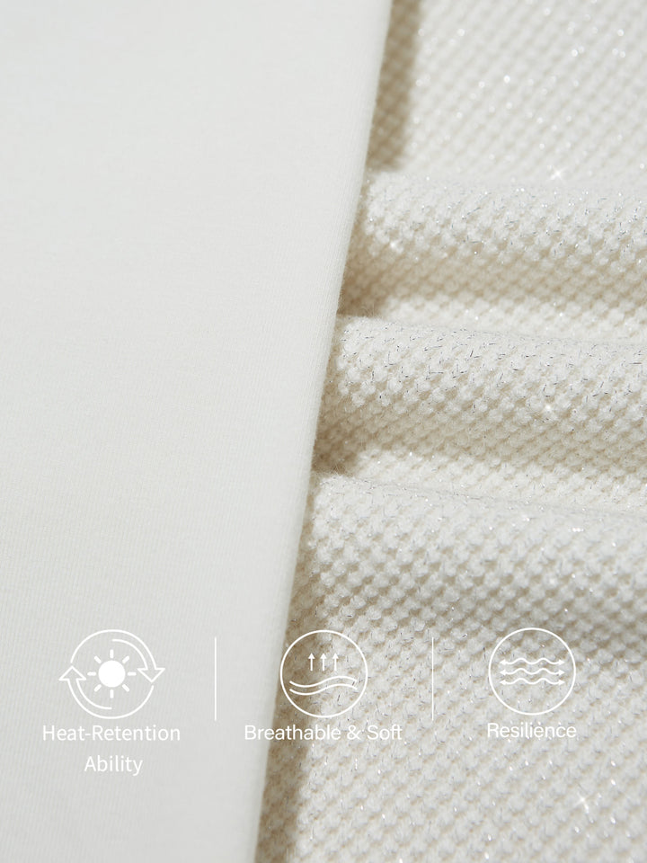 Shimmering Turtleneck Cap with Boatneck Brami