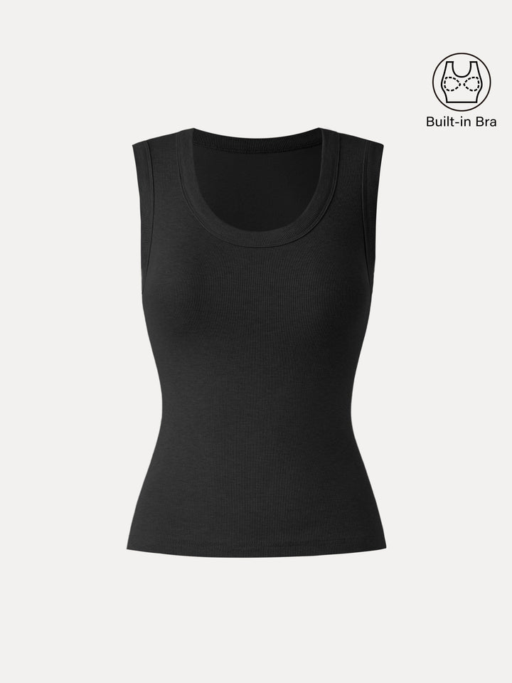 Stretch Cotton Scoopneck New Airy Brami Tank