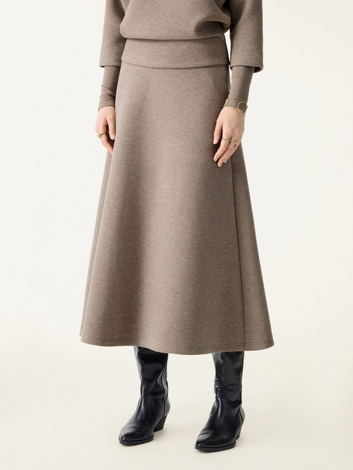 FuzzLuxe Essential Midi A-line Circle Skirt Heather Tapestry XS