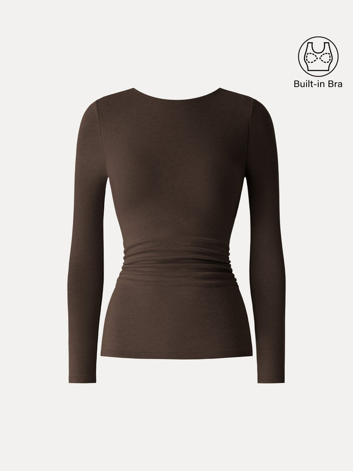 ProWarm Low-Back Side Ruched Brami Espresso XS