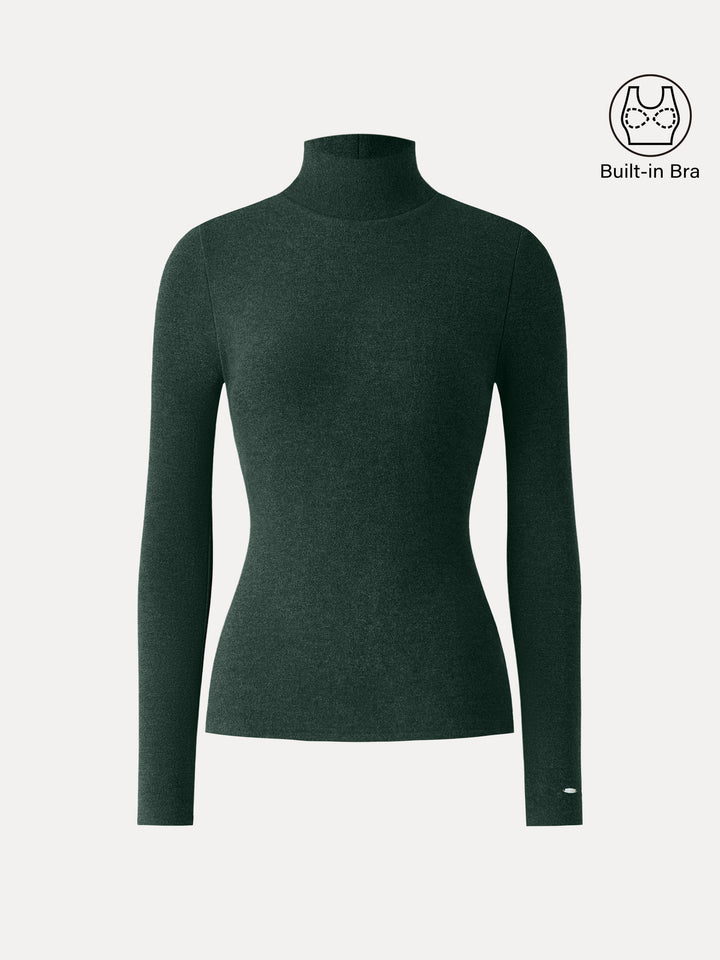 MaxWarm Turtleneck Long Sleeve Brami Green Night XS