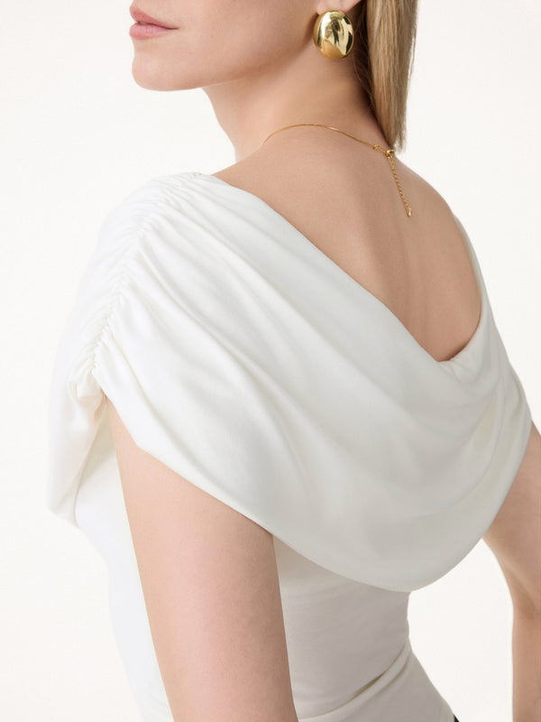 OGLmove UltraSoft SkinKiss Draped U-Neck Ruched Bra Top