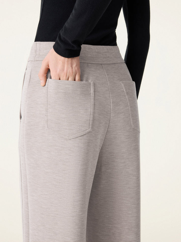 Cozy Warm Mid Rise Straight Leg Pants with Pockets