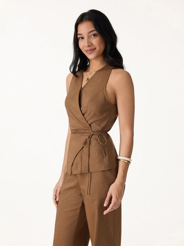 OGLmove Wrap Top with Self-Tie