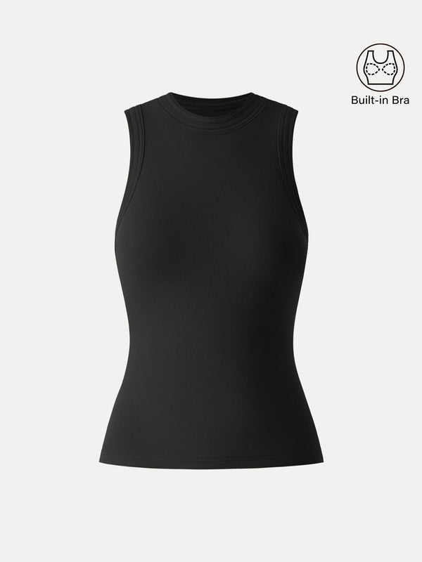 Cotton Lyocell Perkins Collar Bra Tank