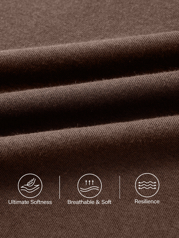 Elevated Crewneck Brushed Brami with Banded Hem