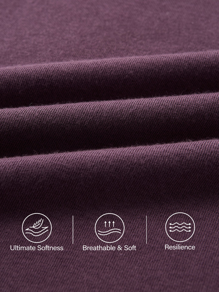 Essential V-neck Long Sleeve Top with Close-fit Hem