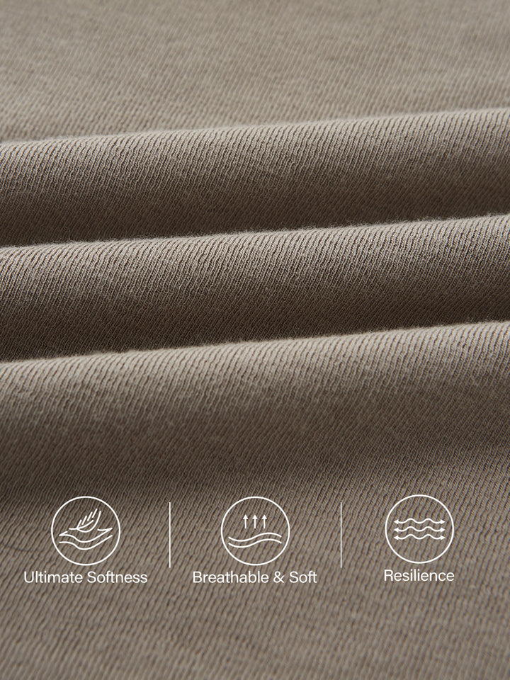 Light Warm Surplice Ruched Long Sleeve Top