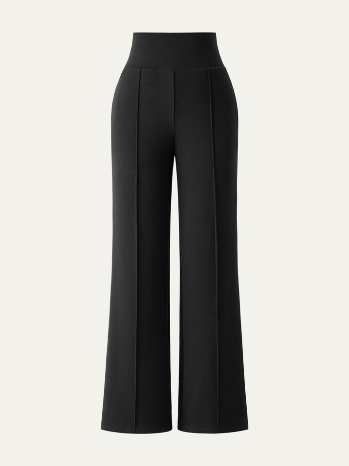 Tummy Warmer Pin-Tuck Pant Regular Black