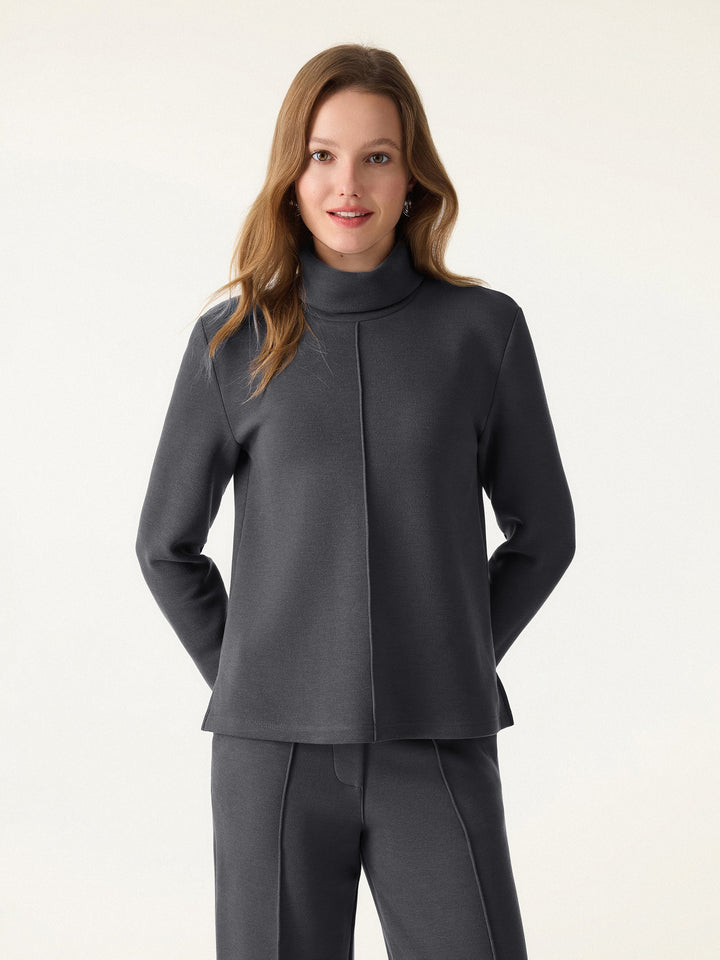 FuzzLuxe Turtleneck Long Sleeve Top