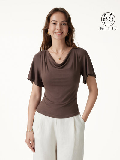 CoolTouch Neckholder-Oberteil mit Fledermausärmeln